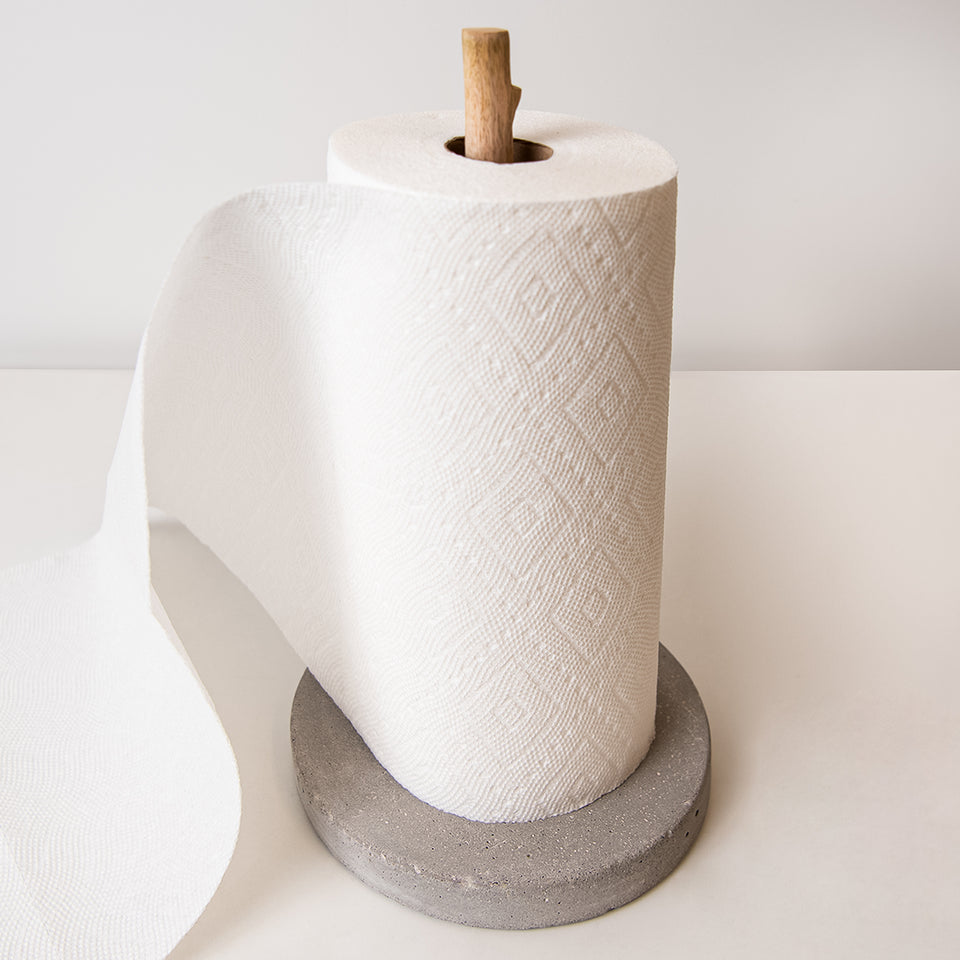 Branch on Concrete Paper Towel Holder