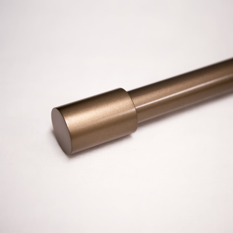Cylinder Finial Metal Curtain Rod