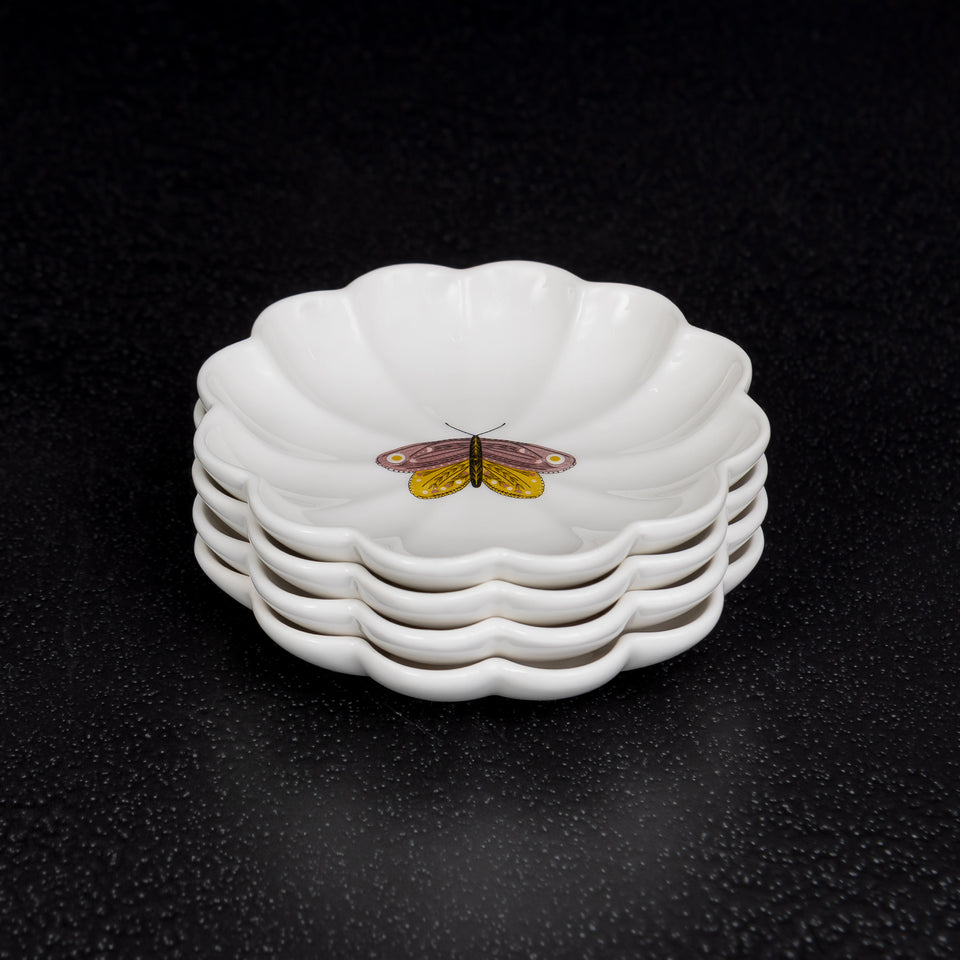 Fluted Insect Stoneware Dish