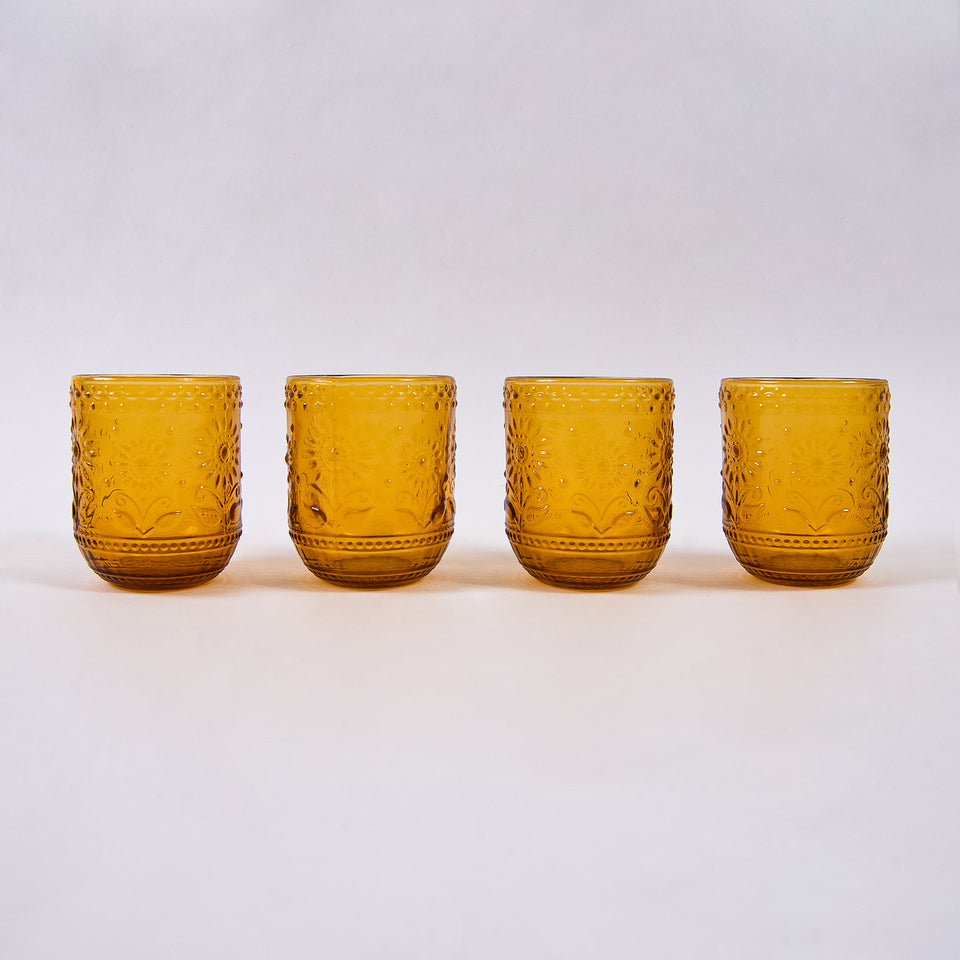 Embossed Drinking Glass
