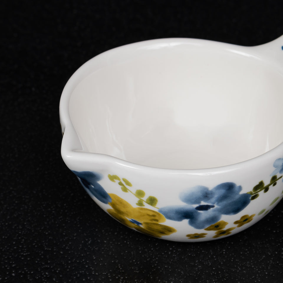 Spring Hand-Painted Stoneware Measuring Cups