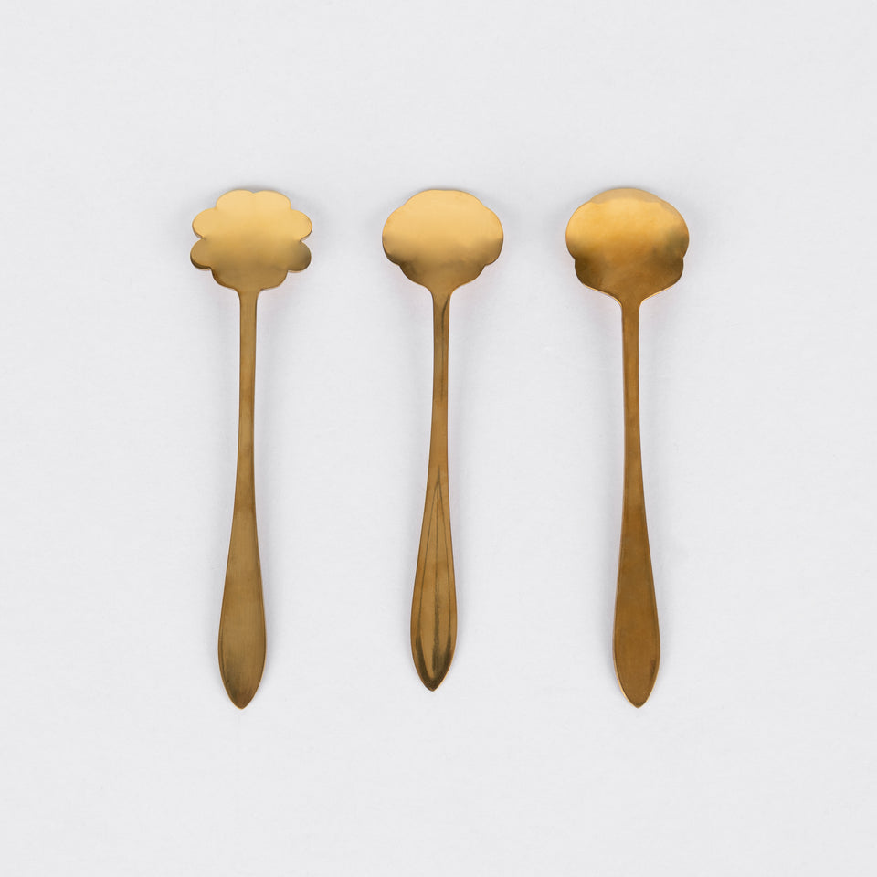 Stainless Steel Flower Shaped Spoons