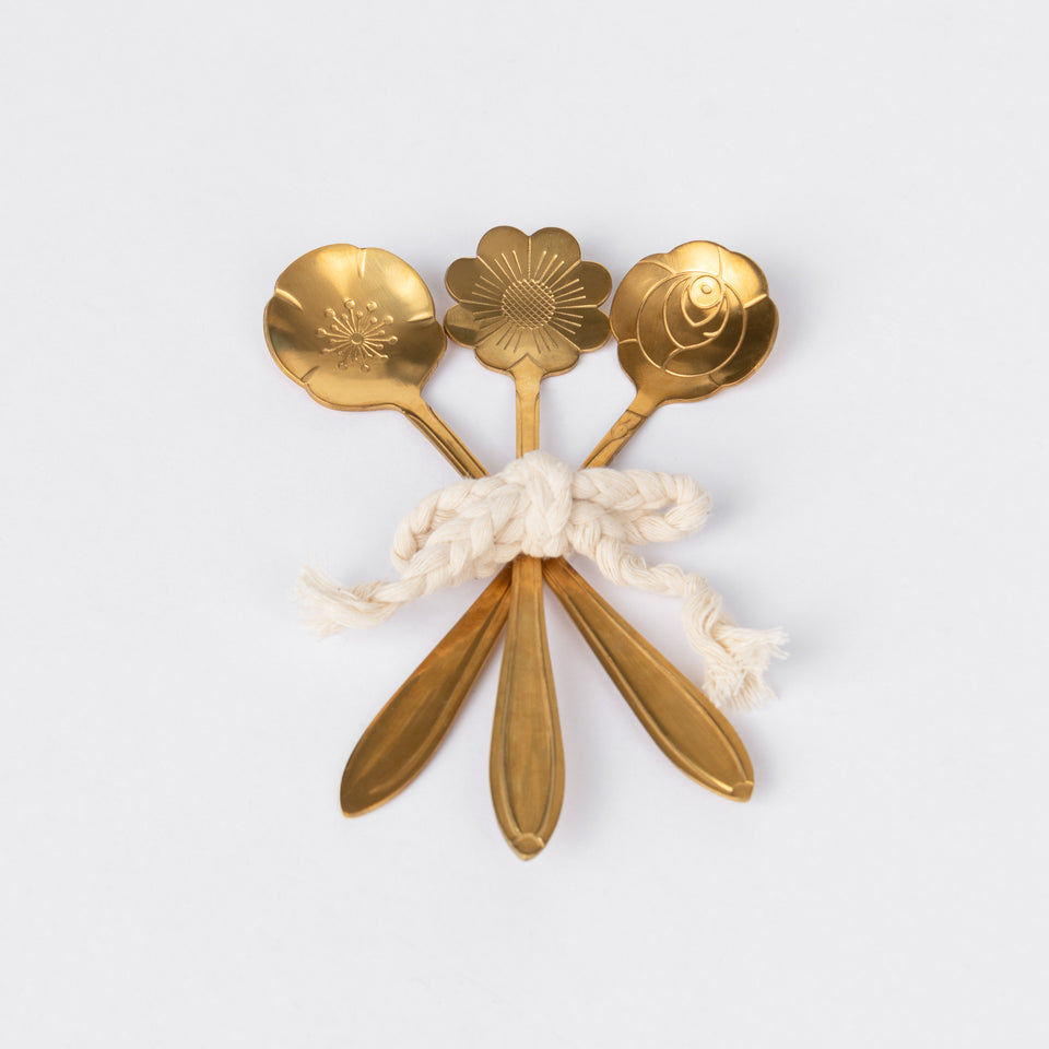 Stainless Steel Flower Shaped Spoons