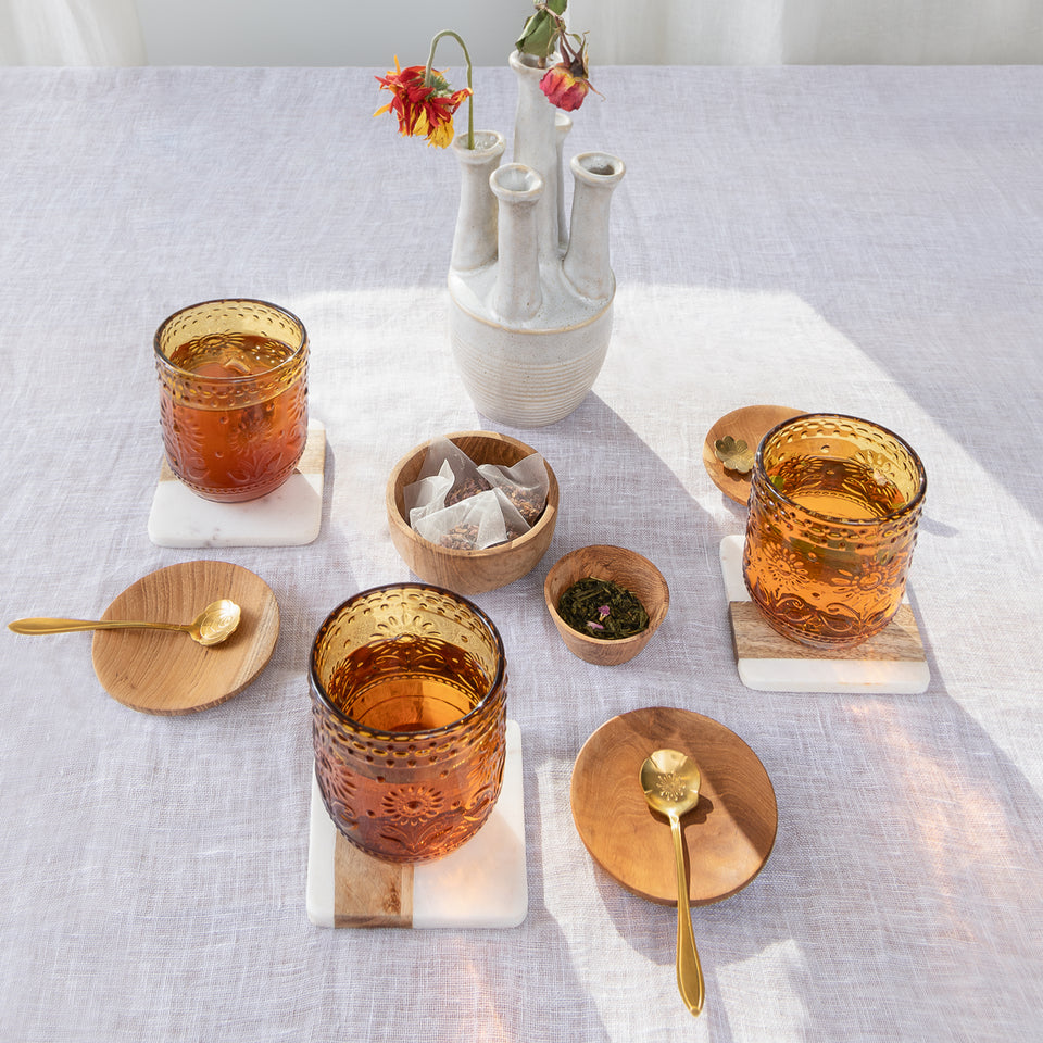 Embossed Drinking Glass