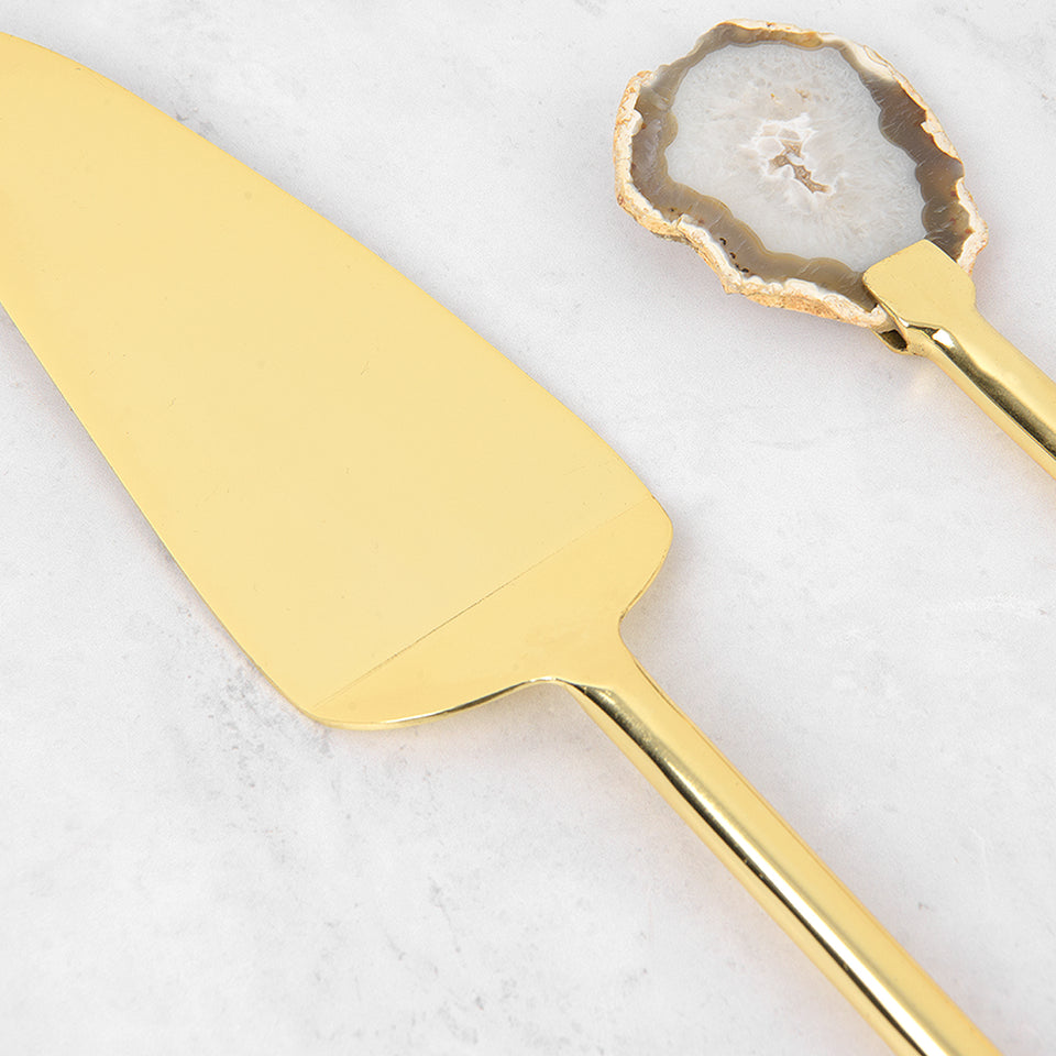 Agate Cake Serving Set