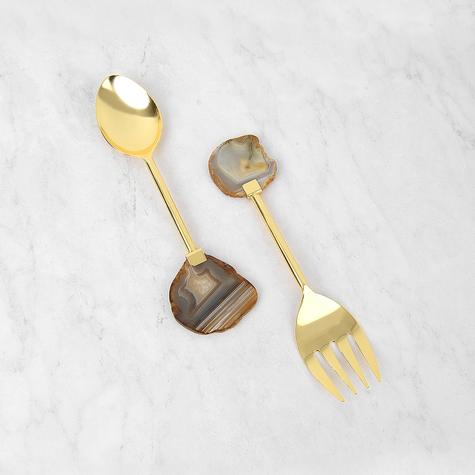 Agate Serving Set