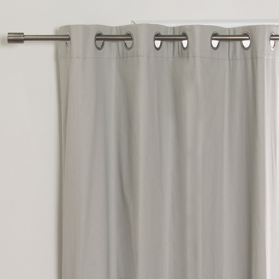 Solid Cotton Blackout Curtains