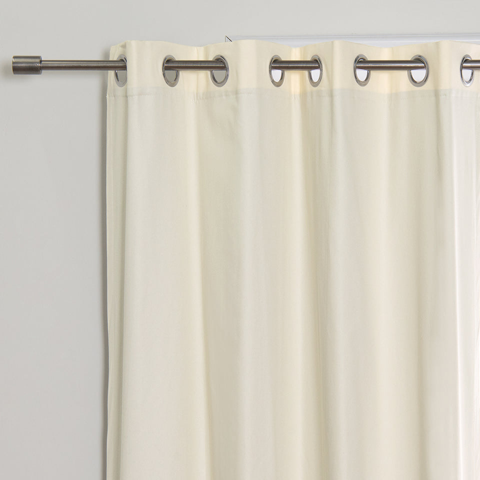 Solid Cotton Blackout Curtains