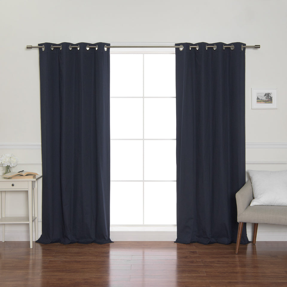 Solid Cotton Blackout Curtains