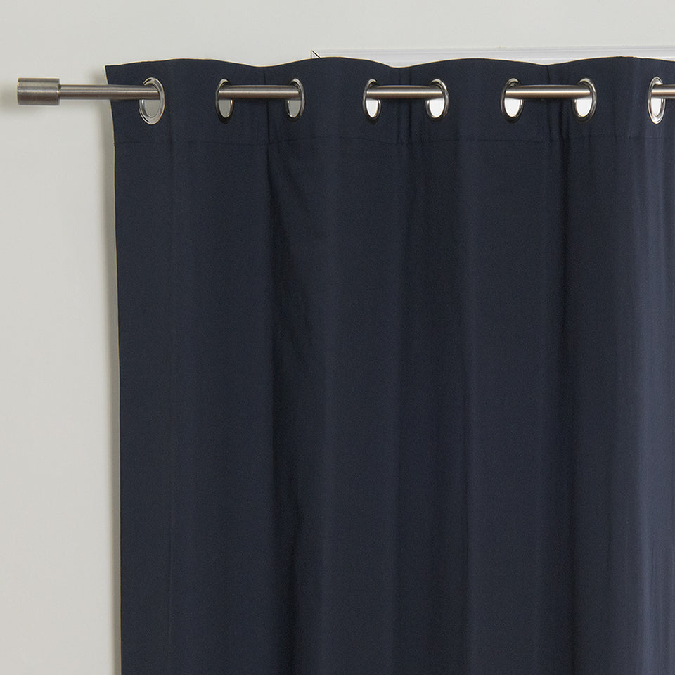 Solid Cotton Blackout Curtains