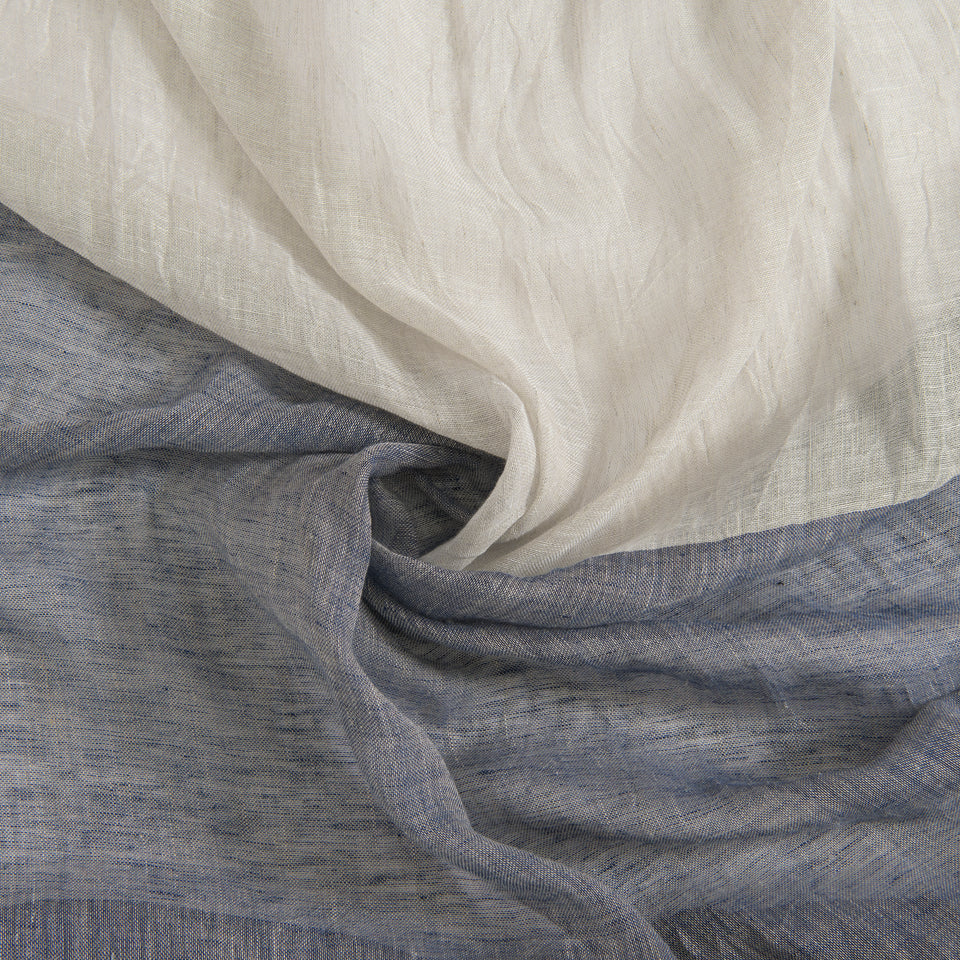 Brittany Linen Voile Colorblock Curtain