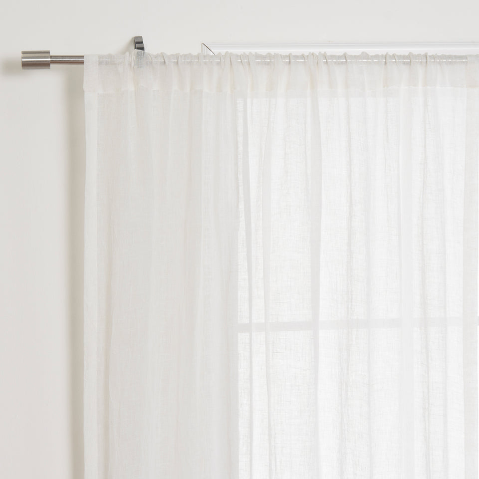 Brittany Linen Voile Colorblock Curtain