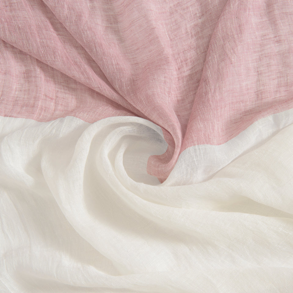 Brittany Linen Voile Colorblock Curtain