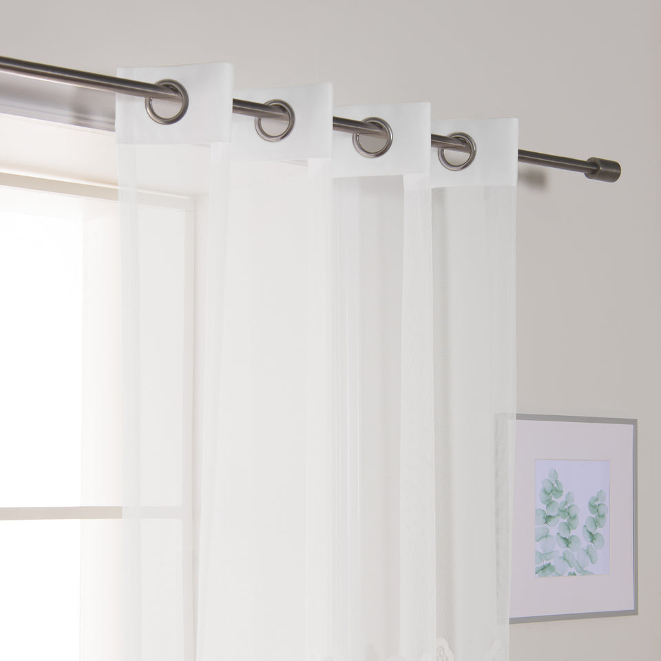 Sheer Tulip Grommet Curtains