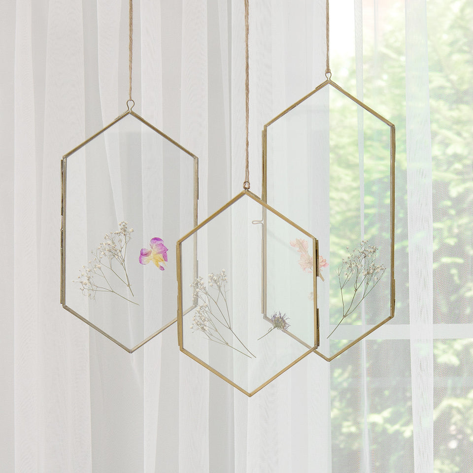 Vintage Brass Hanging Frame