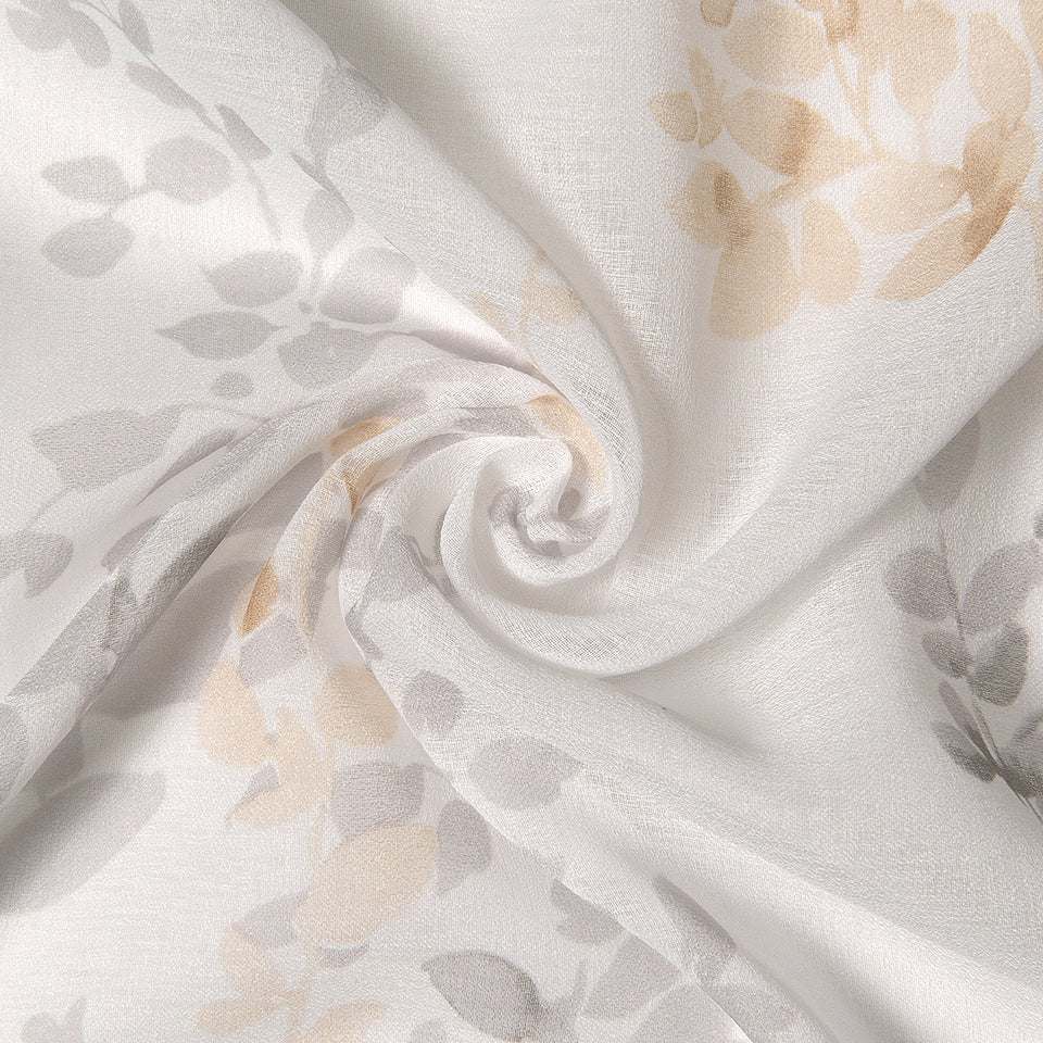Sheer Watercolor Leaves Curtains