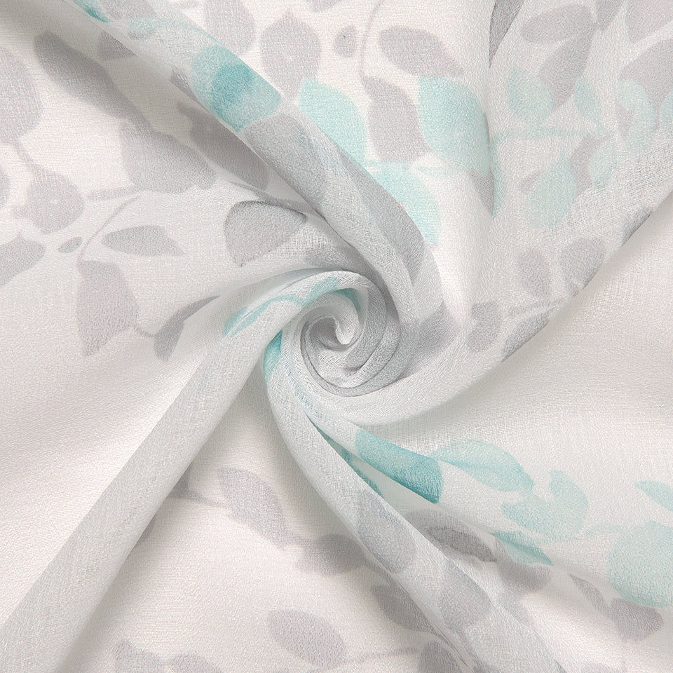 Sheer Watercolor Leaves Curtains