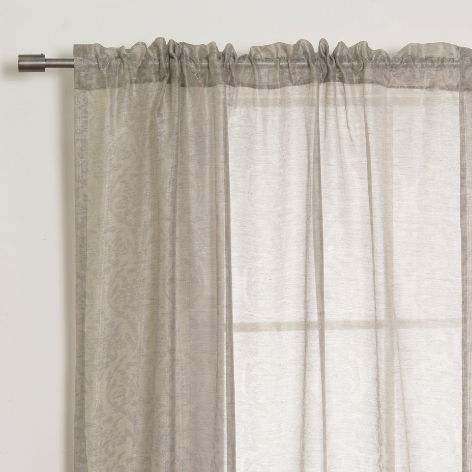 Sheer Damask Venice Curtains