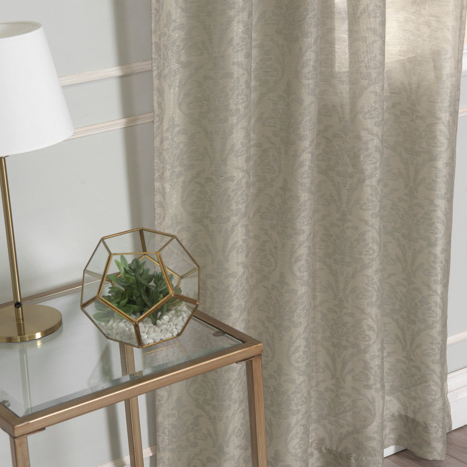 Sheer Damask Venice Curtains