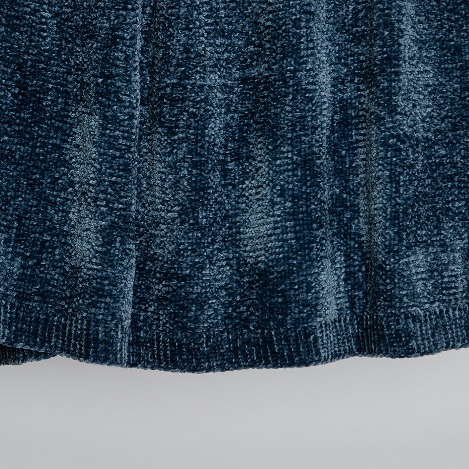 Chenille Blanket - Navy