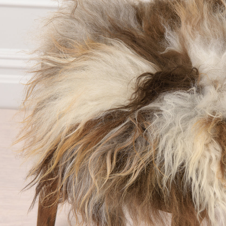 Icelandic Sheepskin Stool Cover