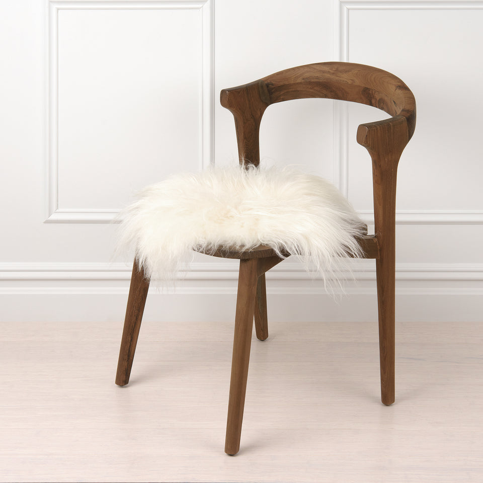 Icelandic Sheepskin Stool Cover