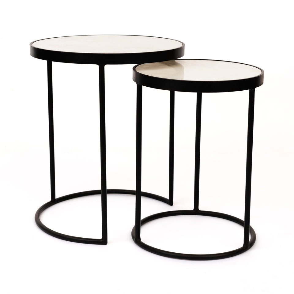 Round Marble Nesting Tables