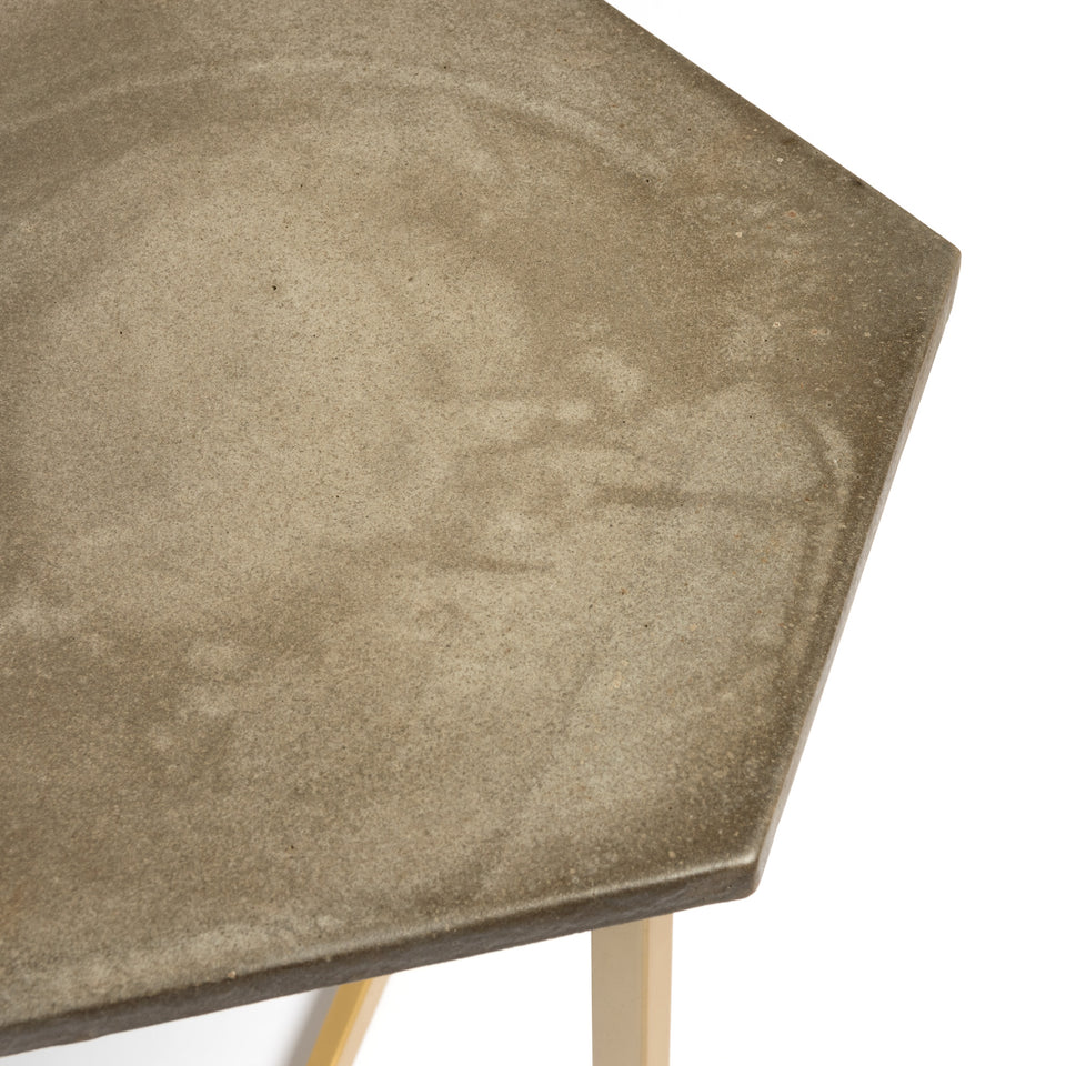 Piers Hexagon Concrete Table