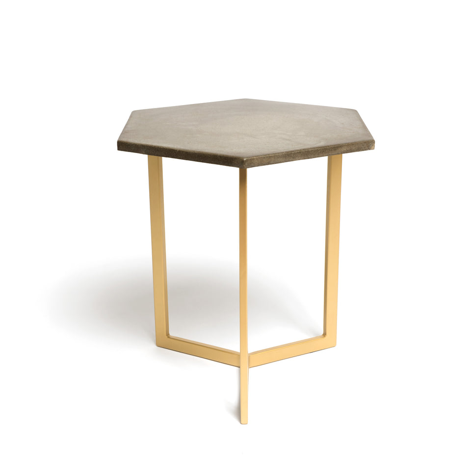 Piers Hexagon Concrete Table