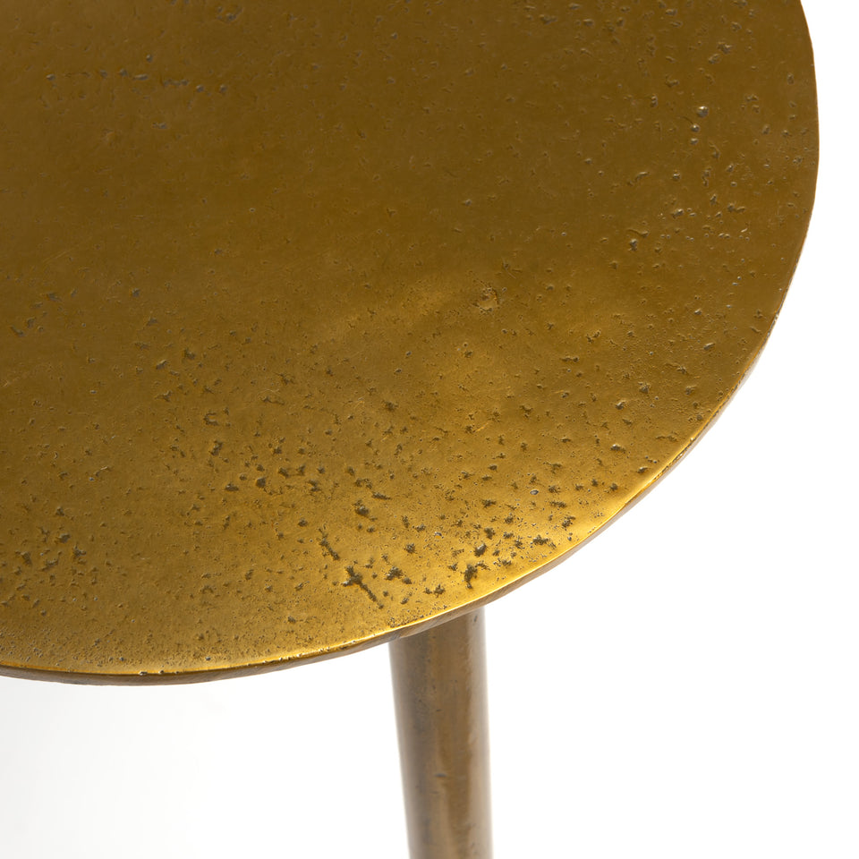 Orissa Petite Brass Finish Accent Table