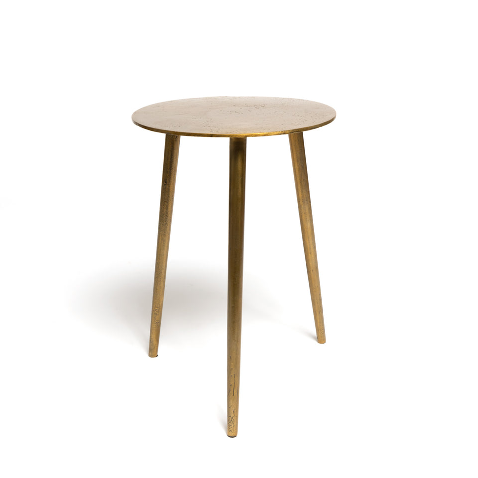 Orissa Petite Brass Finish Accent Table