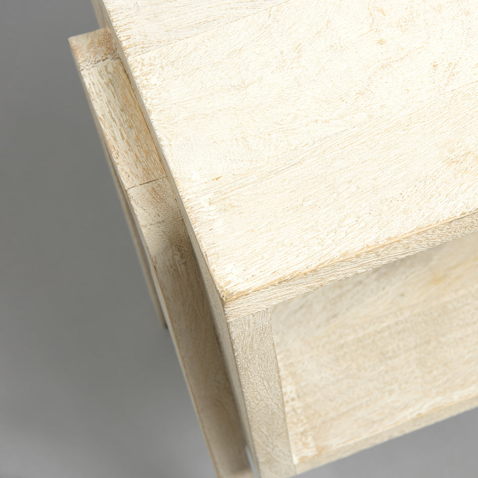 Small Stackable Wood Shelf Table