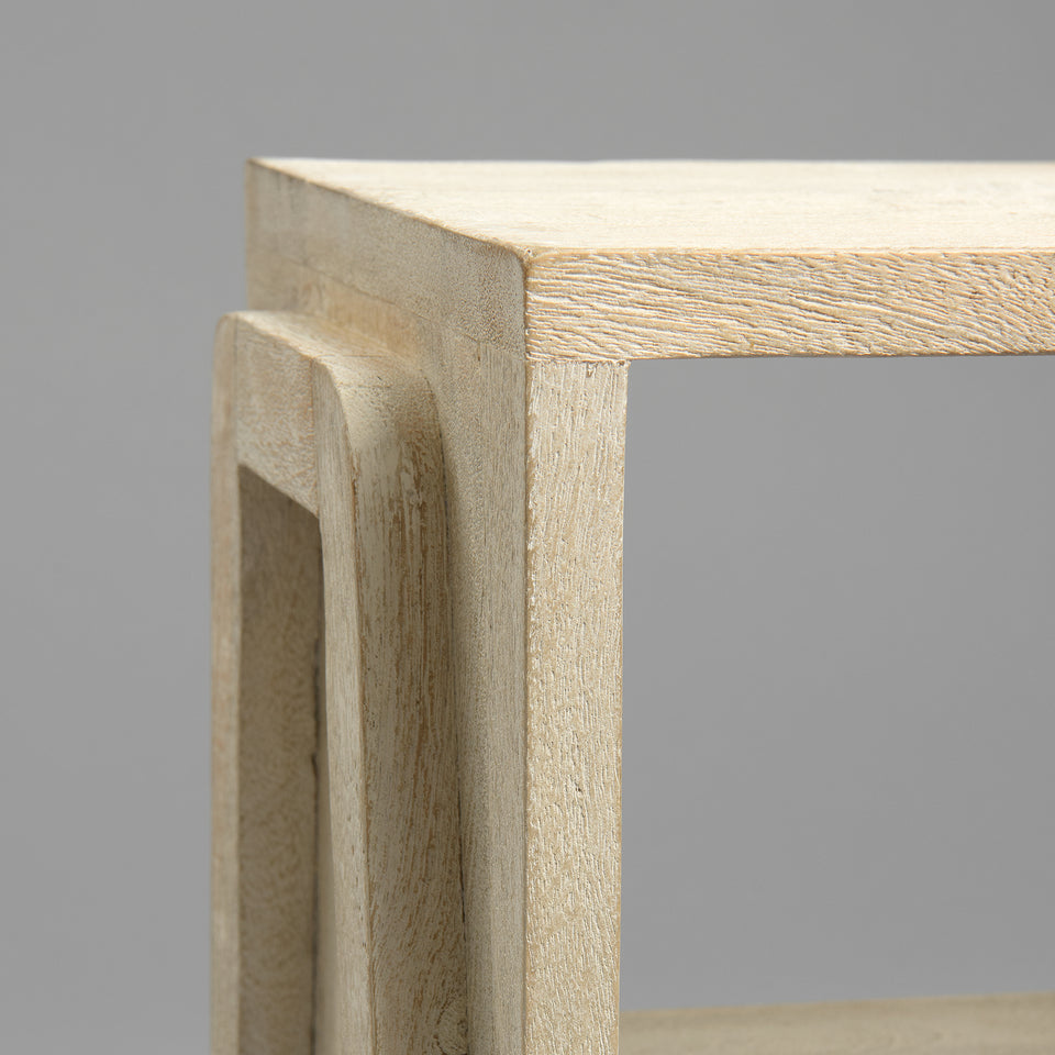 Small Stackable Wood Shelf Table