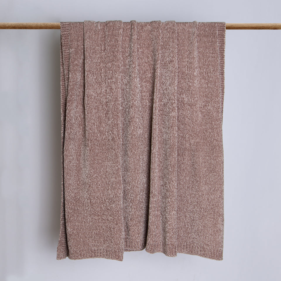 Chenille Blanket - Beige