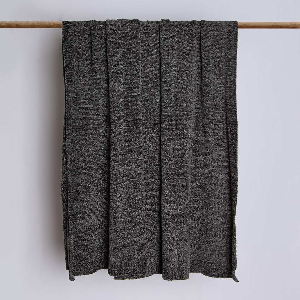 Chenille Blanket - Grey