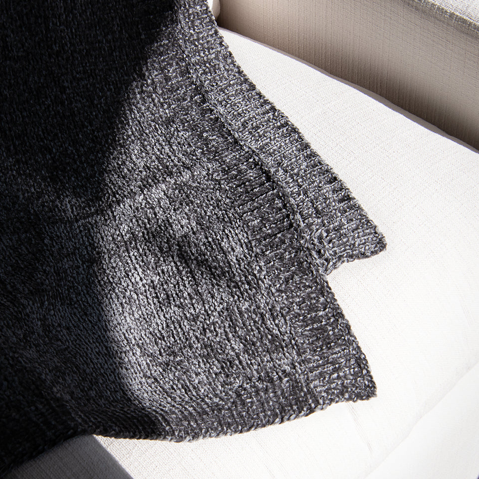 Chenille Blanket - Grey