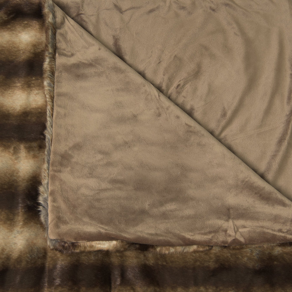 Faux Fur Throw - Chinchilla