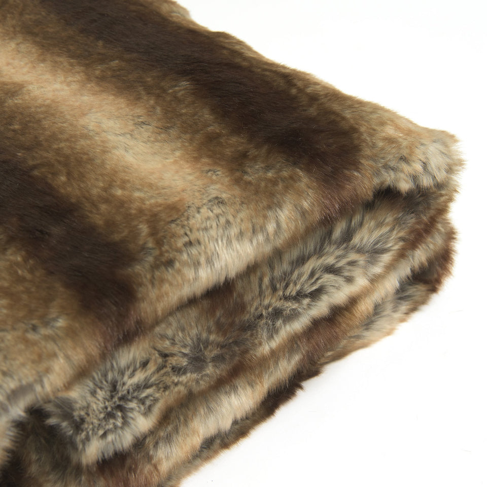 Faux Fur Throw - Chinchilla