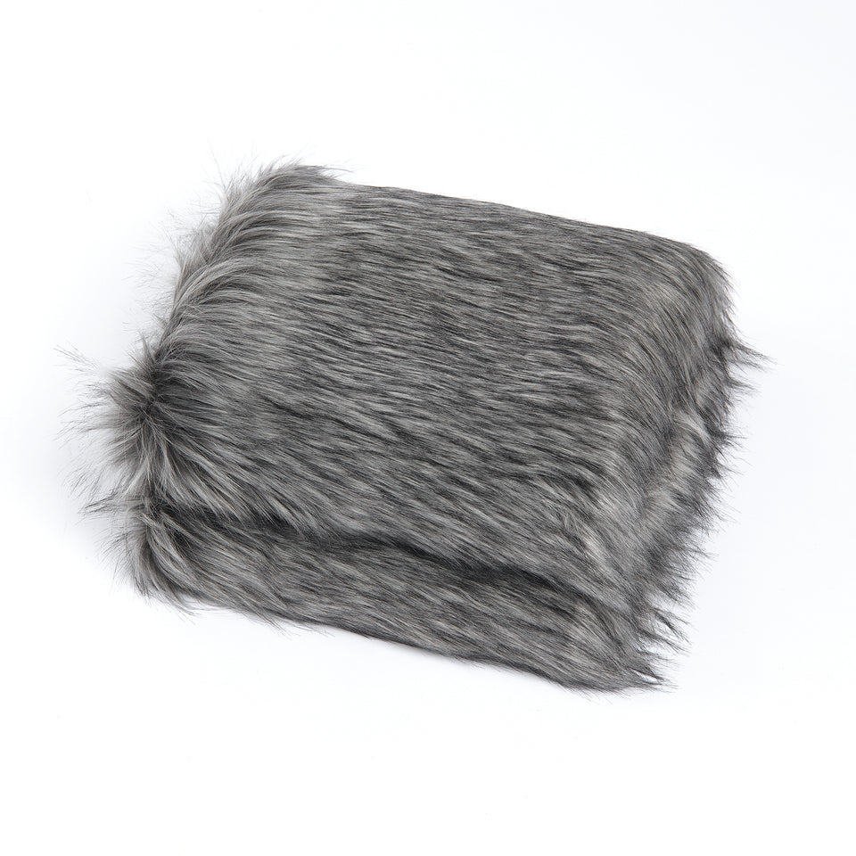 Faux Fur Throw - Silver Fox