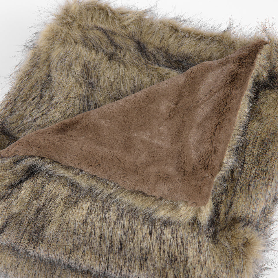 Faux Fur Throw - Tawny Fox