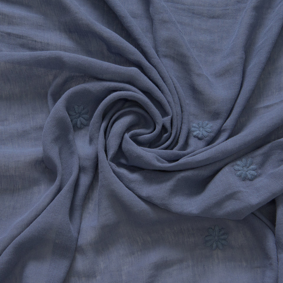 Brittany Sheer Side Ruffle Linen Curtain