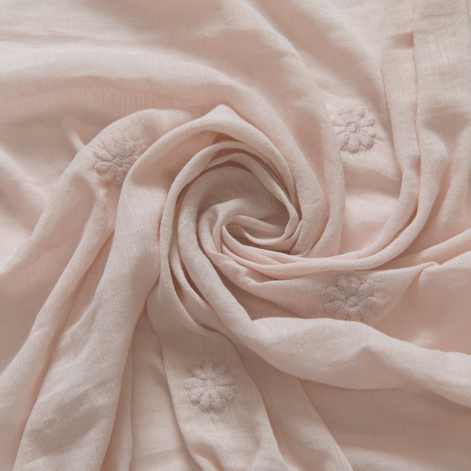 Brittany Sheer Side Ruffle Linen Curtain