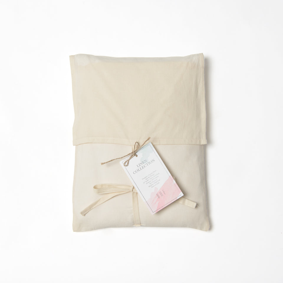 Brittany Semi Sheer Linen Back Tab Curtain