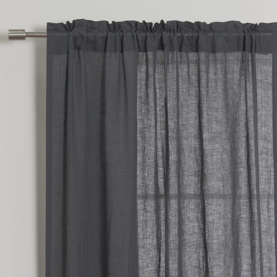 Brittany Opaque Linen Back Tab Curtain