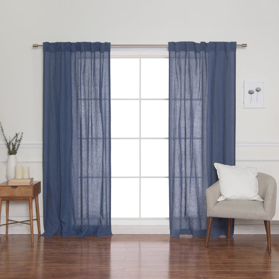Brittany Opaque Linen Back Tab Curtain