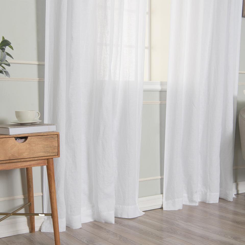 Brittany Opaque Linen Back Tab Curtain