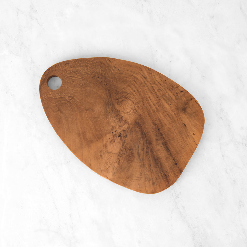 Teak Root Cutting Board And Serving Tray - Curvy