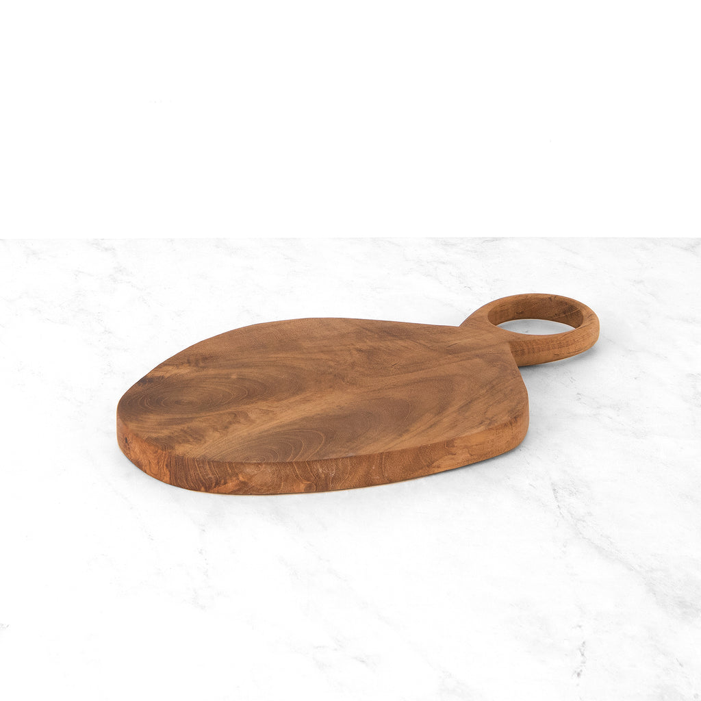 Teak Root Cutting Board And Serving Tray - Curvy