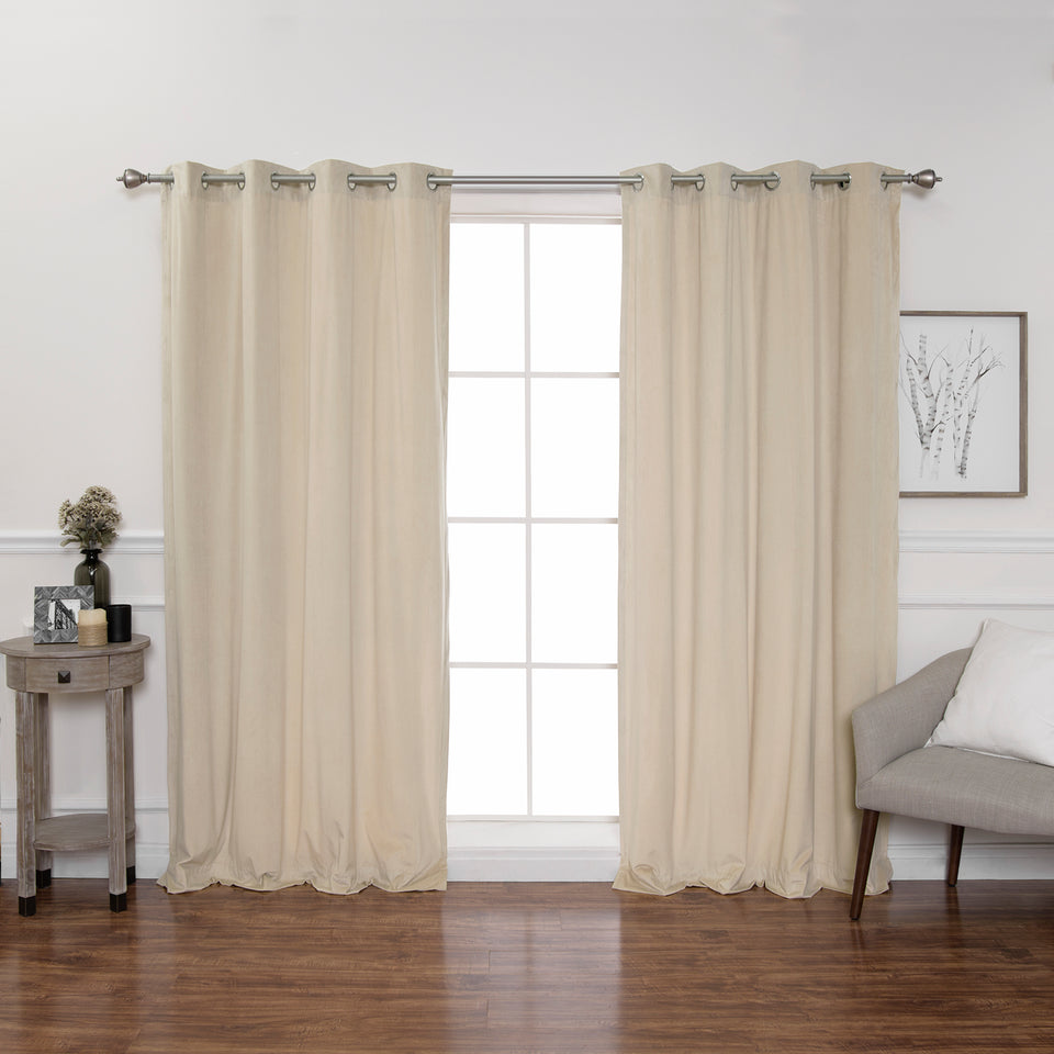 Luster Velvet Grommet Curtain