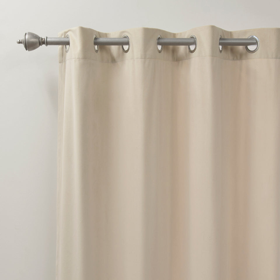 Luster Velvet Grommet Curtain